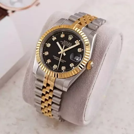 ساعت مردانه رولکس Rolex صفحه مشکی 