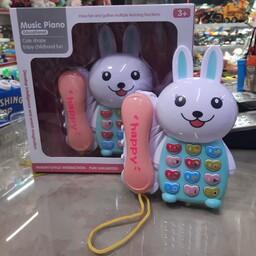  اسباب بازی تلفن happy مدل خرگوشی 