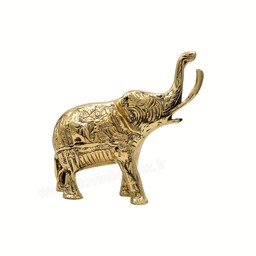 مجسمه فیل برنزی عاجدار متوسط
