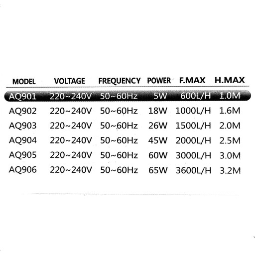 واترپمپ آکواریوم آکواتک aq901
