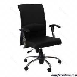صندلی اداری طبی مدل 370K چرمی  - 22 رنگ چرم پارس