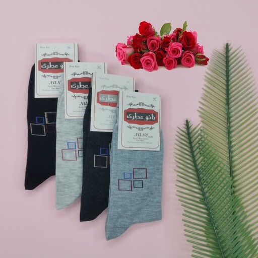 جوراب مردانه   ساق دار پک 6تایی رنگبندی ارزان