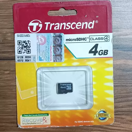  رم میکرو 4گیگابایت کلاس 4  ( CLASS4 micro SDHC ) 