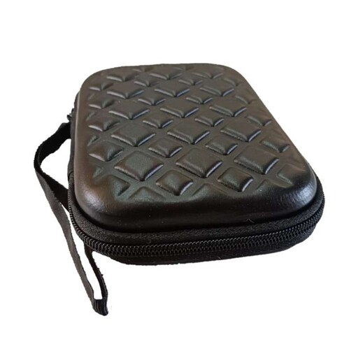 کیف محافظ هارد اکسترنال مدل چرمی دو زیپ بند دار بزرگ و زیبا