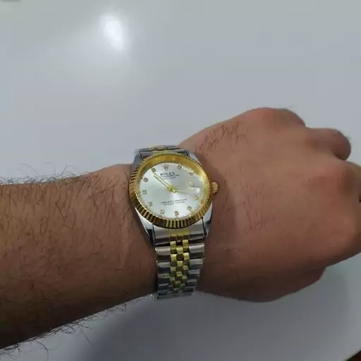 ساعت رولکس مردانه Rolex صفحه سفید 