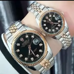 ساعت ست رولکس مردانه و زنانه Rolex صفحه مشکی