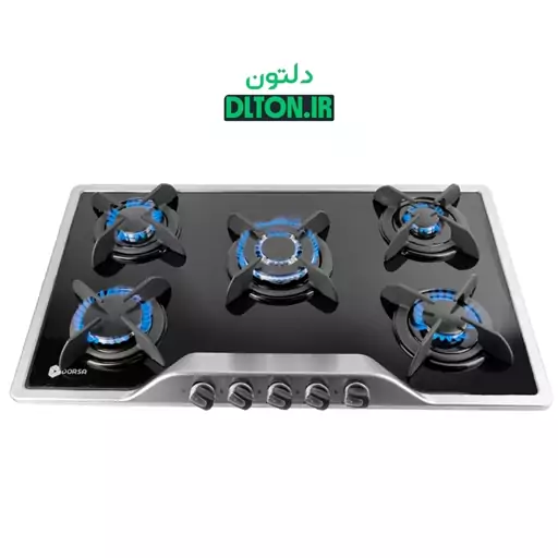 اجاق گاز استیل شیشه درسا مدل بینا DG2301-5M