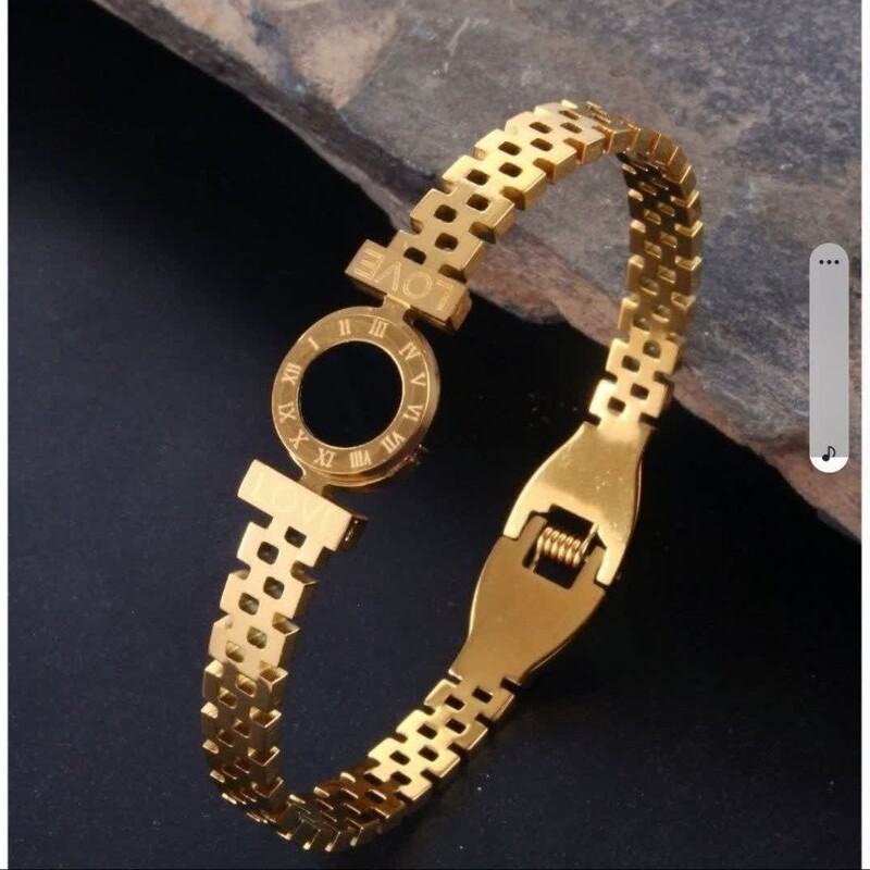 دستبند استیل برای خانم ها کار تیر قابل سایز بندی 