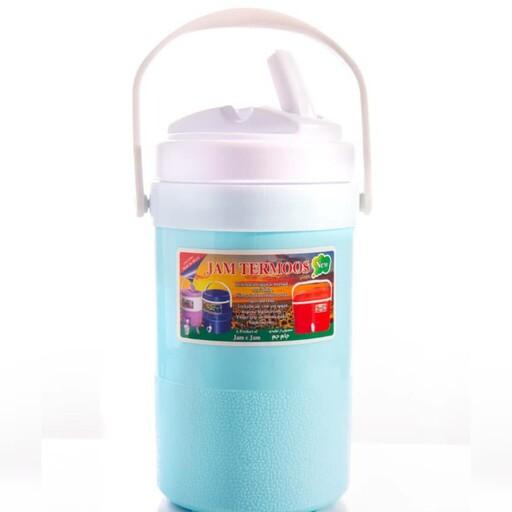 کلمن 2لیتری تک شیر  پلاستیکی آبی پاستیلی(ارسال رایگان) جام ترموس 