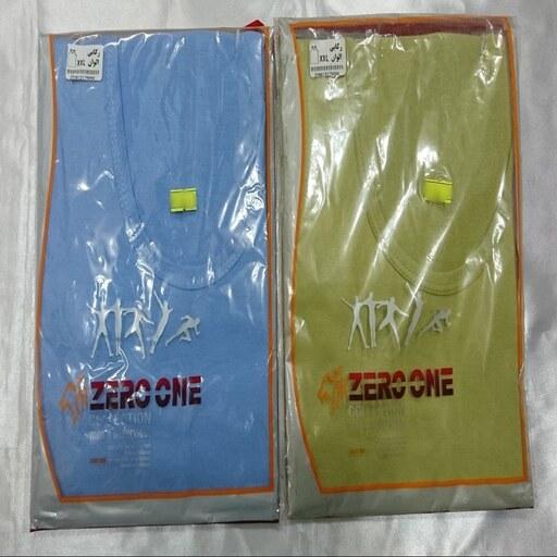 زیرپوش رکابی مردانه پنبه نخ در 8 رنگ برند ZERO ONE (سایز XXL) (پک 8 عددی)