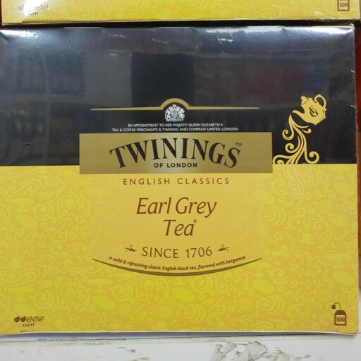 چای سیاه کیسه ای ارل گری توینینگز 100 عددی twiningz