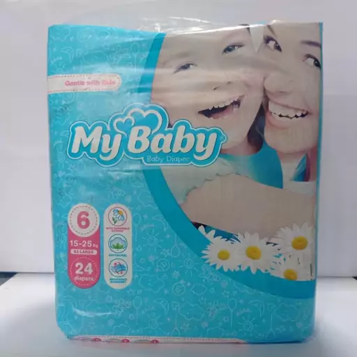 پوشک مای بیبی سایز 6 حاوی 24 عدد پوشک - May baby 6