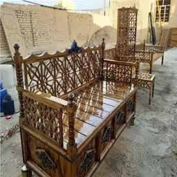 تخت سنتی مبلمان سنتی گره چینی تمام گره 