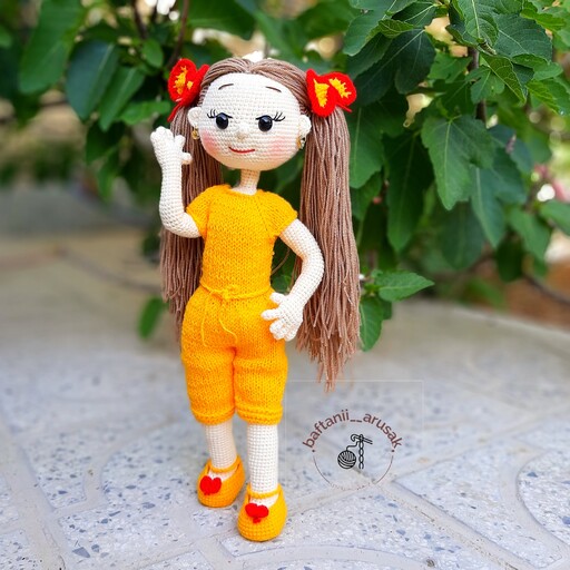 عروسک هلنا عروسک دخترانه عروسک  دستبافت