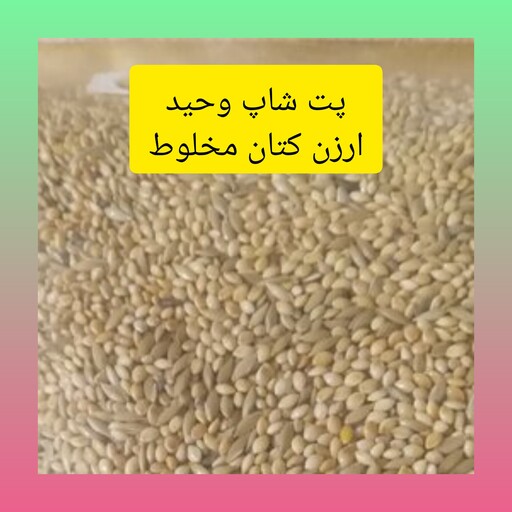 ارزن کتان مخلوط پرندگان یک کیلویی استریل کامل