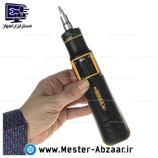 پیچ گوشتی تایوانی خشابی مغناطیسی کنزاکس جغجغه ای اتوماتیک مدل KENZAX KRS-111