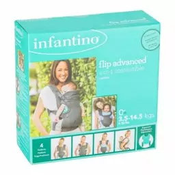 آغوشی کودک نوزاد طرح اینفنتینو infantino مناسب از 3.5 کیلو تا 14 کیلو های کپی رنگ طوسی اینفانتینو