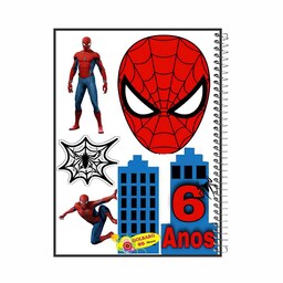  دفتر مشق 60 برگ طرح مرد عنکبوتی جلد گلاسه کد  349