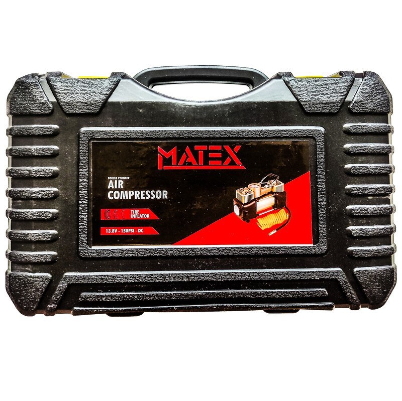 پمپ باد فندکی دو سیلندر با لوازم ماتکس MATEX