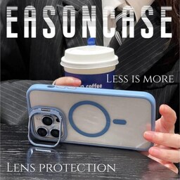 قاب گوشی موبایل Iphone 14pro ایفون طرح استند پنجره ای مگ سیف دار Eason Case به همراه محافظ لنز دوربین
