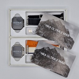 ساعت هوشمند اپل واچ سری 8 اولترا سایز 49 mm مدل hk9 ultra 2 maxدارای 2 بند اصلی ارسال رایگان 