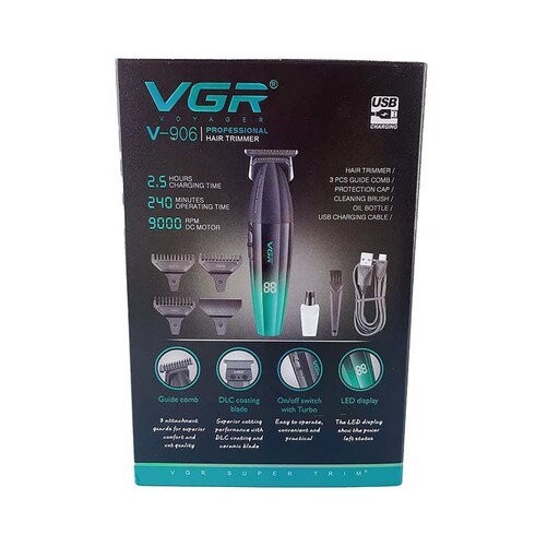 ماشین اصلاح خط زن و صفر زن حرفه ای وی جی آر VGR V-906