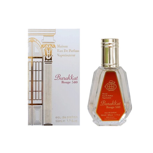 عطر ادکلن مردانه باکارات رژ 540 فراگرنس ورد حجم 50 میل Fragrance World Barakkat Rouge 540