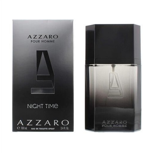 عطر ادکلن اورجینال آزارو پورهوم نایت تایم اصل 100 میل   Azzaro Night Time Pour Homme