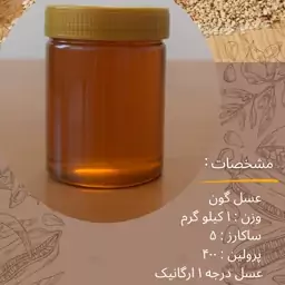 عسل گون 1 کیلو گرمی ارگانیک درجه 1