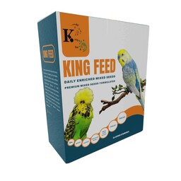 غذای مرغ عشق غنی شده کینگ فید (king feed) بسته بندی یک کیلوگرمی 