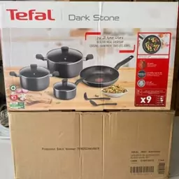 سرویس قابلمه  9 پارچ تفال مدل  b491s985 دارک استون Tefal Dark Stone 