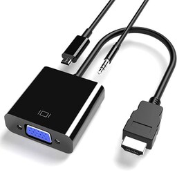 تبدیل پورت HDMI به پورت VGA صدا دار و دارای برق برای اتصال کنسول بازی