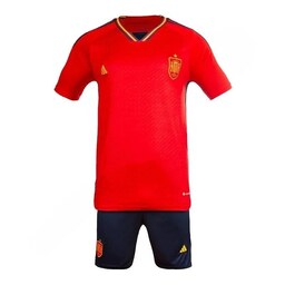 ست تی شرت و شلوارک ورزشی مردانه مدل فوتبال اول اسپانیا NK-6643