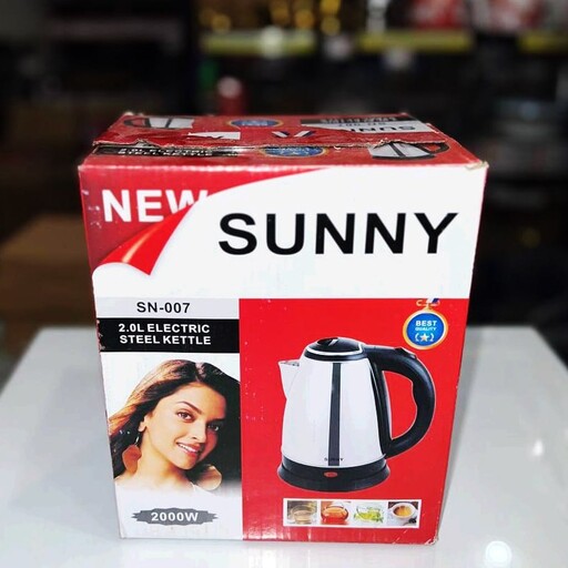 کتری تک چای ساز استیل (کتری برقی) SUNNY