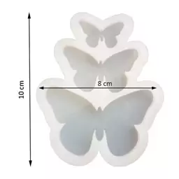 قالب سیلیکونی پروانه 3تایی  