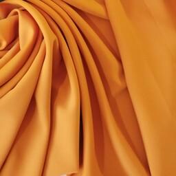 پارچه کرپ الیزه رنگ پرتقالی قیمت برای ده سانتی متر