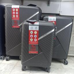 چمدان سه تیکه golden ، نشکن ، انعطاف پذیری بالا ،ضد آب ، خارجی ، چهار چرخ ، آستر خارجی ، کیفیت عالی