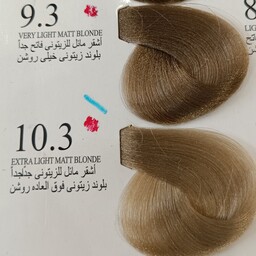رنگ موی حرفه لی آنیکا کم آمونیاک 9.3 بلند زیتونی روشن حجم 100میل  