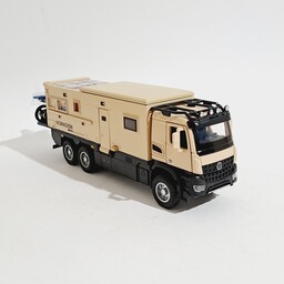 ماکت فلزی کامیون مرسدس بنز اکسور مدل کمپر رنگ خاکی نظامی