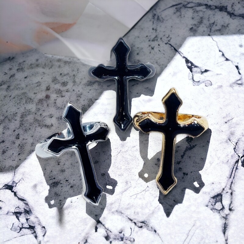 انگشتر صلیب استیل فری سایز در 3 رنگ و بالاترین کیفیت بازار