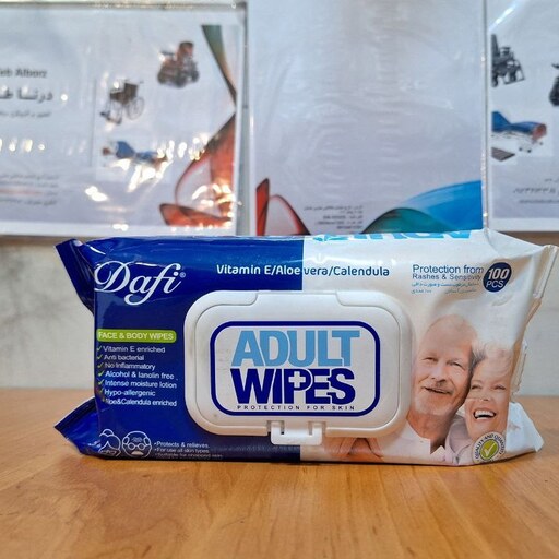 دستمال مرطوب سالمندان - برند  ADULT WIPES