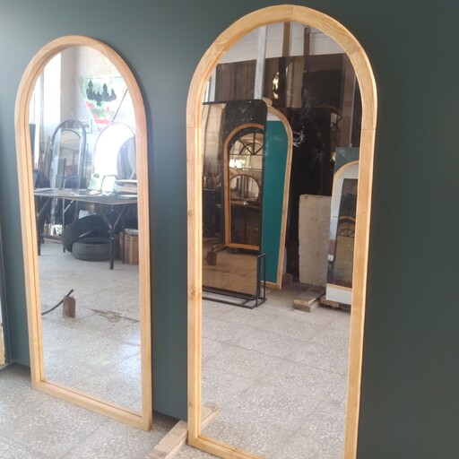 آینه قدی گنبدی چوبی