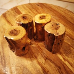 نمکدان چوبی روستیک
