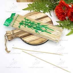 سیخ چوبی 30 سانتی بامبو بسته 80 عددی