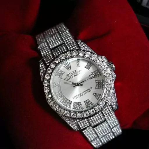 ساعت مردانه رولکس فول نگین ROLEX   DIAMOND  T1822