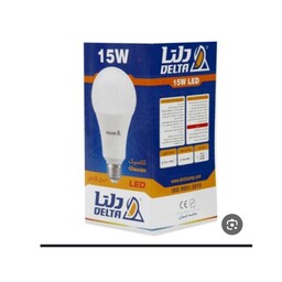 لامپ 15 وات ال ای دی حبابی دلتا .لامپ کم مصرف گارانتی دار همراه با گارنتی