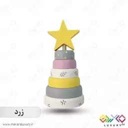 اکسسوری و اسباب بازی چوبی برج هوش مدل ستاره MKids68