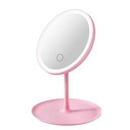 آینه آرایشی رومیزی ال ای داردارای 25 عدد لامپ قابل شارژباتری خور لمسی با قیمت مناسب و کیفیت عالی مناسب هدیه دادن 