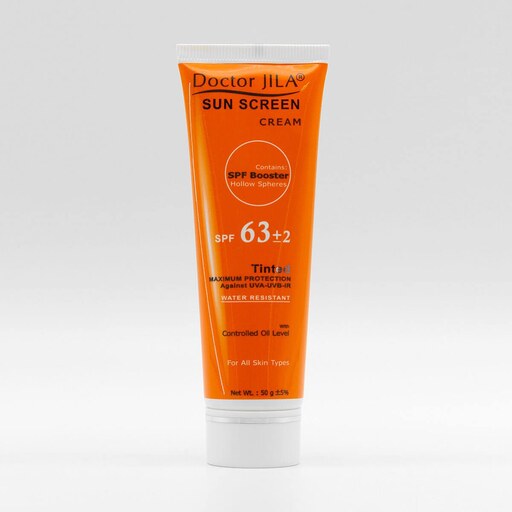 کرم ضد آفتاب رنگی SPF63دکتر ژیلا