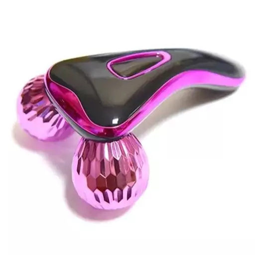 ماساژور  دستی غلطکی دوتایی سه بعدی مدلxc301 ماساژور سه بعدی صورت و بدن 3D  Massager